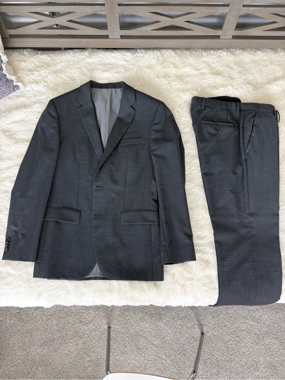 Charcoal pinstripe Hugo Boss Suit
